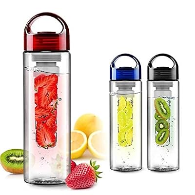 Laptone Bouteille Eco-friendly fruits infusion BPA-Free Bouteille 0,8 L - Noir