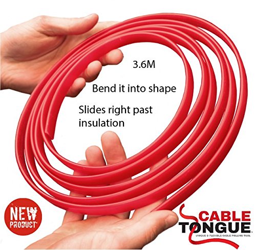 Kabel Zunge 3,6 m flach Flexibles Kabel ziehen Push Pull Ziehen Werkzeug