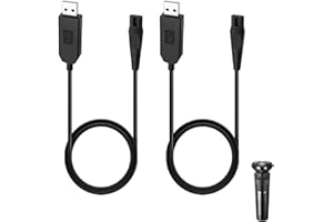 QNENEAM 2-pak 5 V kabel ładujący do golarki Philips Norelco One Blade QP2724 QP2824, ładowarka USB do QP1324 QP2834 QP4530 QP4631 MG5910 MG7910 MG7930 MG7950 X3001 MG950 X3001 MG9550 MG10 MG9 520 X5006 2400