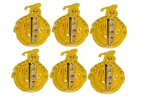 Perpetual Bliss (Pack of 6) Smiley Lunch Plates with Stationery Kit / Return Gifts for Kids Birthday Party