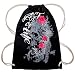 Produktbild Top Fuel Fashion Rucksackbeutel Skull & Flowers