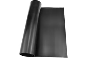 STORYSTORE Plancha de goma de neopreno, 300 mm de ancho x 1.5 mm de grosor x 0.6 m de largo, tiras de goma de neopreno para juntas de bricolaje, artesanía, almohadillas, antivibración, antideslizante