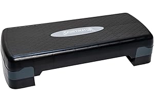 ‎SPORTINATOR SPORTINATOR® Fitness Stepper höhenverstellbarer von 10 bis 15 cm, kompaktes Design aus Kunststoff mit Rutschfester Oberfläche. Belastbarkeit bis 250 kg