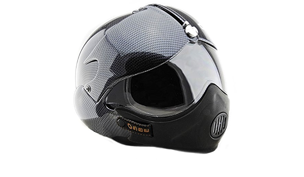 OSBE OPEN FACE MOTORCYCLE HELMET GPA AIRCRAFT TORNADO CARBON L 59-60 cm +  MASK : Amazon.it: Auto e Moto