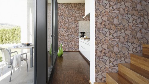 A.S. Creation 927316 Mustertapete in Natursteinoptik Wood`n Stone, beige, braun, grau - 4