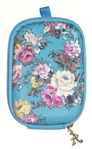Accessorize Fashion Universal Hartschalenetui Case Cover für Digitalkamera blau mit rosenmuster Accessorize Fashion Universal Hartschalenetui Case Cover für Digitalkamera blau mit rosenmuster