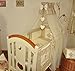 Stunning Baby Cot/Cot Bed Canopy Drape/Big 485cm Beige/Tan - With Free Standing Holder