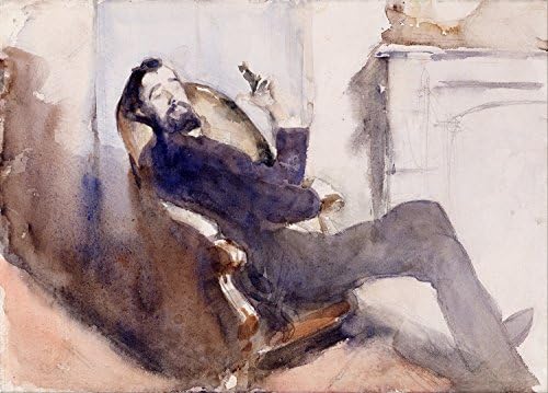 Portrait Of Paul-CÃ©sar Helleu - John Singer Sargent - Canvas Prints - 32â€œ by 23â€œ - Unframed