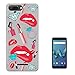 Produktbild c00702 - Girl Stuff Collage Lipstick Sexy Lips Gloss Diamond Ring Bling Design Wiko Tommy 3 Fashion Trend Silikon Hülle Schutzhülle Schutzcase Gel Silicone Hülle