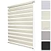Produktbild Sol Royal Doppel-Rollo Klemmfix SolDecor DL2 Ohne Bohren 80x150 cm Creme Fenster Vario Duo Rollo & Klemmträger