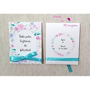 50 Stück Glücksträne für Hochzeiten, Hochzeitsgäste Taschentücher