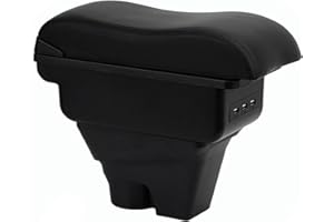 OYHCM Auto Centrale Bracciolo Compatible with Citroen C3 MK3 2016-2024 Braccioli Poggiabraccio Vano Portaoggetti Doppio Spazio di Archiviazione Con Porte di Ricarica USB
