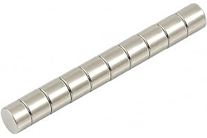 10 mm diameter x 5 mm tjock ultrahög prestanda N52 neodymmagnet – 3,2 kg drag (paket med 10)