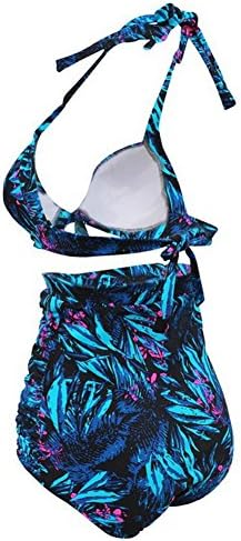 Vilamon Sexy Swimwear Women's High Waisted Halter Neck 2 Piece Swimsuit Bikini Set
