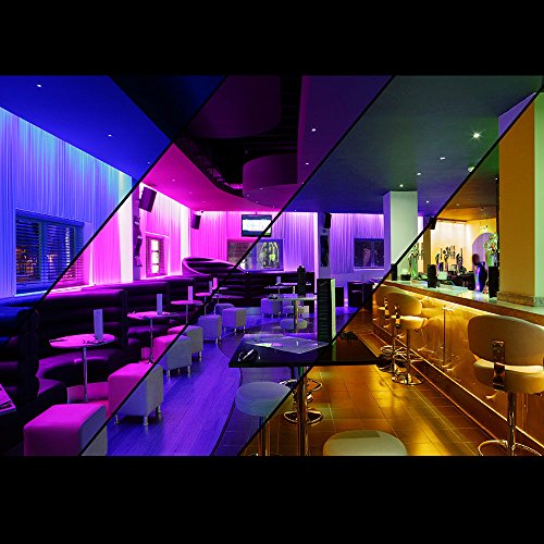 LE 5m 150 5050 Leds Flexibler LED Streifen, RGB, Farbwechsel, DIY-Beleuchtung led strip Inklusive Netzteil und 44 Tasten IR-Fernbedienung, LED Lichtband, Deko, Weihnachten, Party, Ambientbeleuchtung - 6