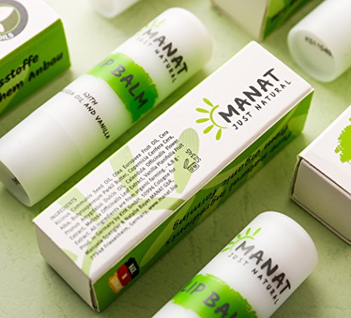 Lippenpflege 100% rein natürlich und aus biologischem Anbau, hergestellt in Deutschland; MANAT Naturkosmetik – Lip Balm auch bei Herpes geeignet - 6