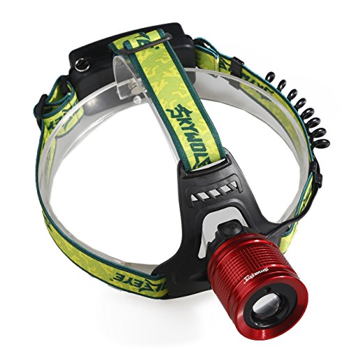humefor LED Scheinwerfer Laser Scheinwerfer USB wiederaufladbar 18650 5800 mAh Helm Licht für Outdoor Angeln Jagd - 3
