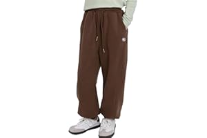 Rolanko Pantaloni da Jogging per Ragazze, Vita Elastica Pantaloni Sportivi in Cotone Tuta Scolastica Pantaloni da Educazione Fisica Bottoms Fit Largo