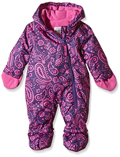 Kite Baby Girls' Nimbus Long Sleeve Hooded Snowsuit, Purple (Purple/Pink), 0-3 Months