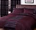 Just Contempo Striped Duvet Cover Set, Double, Purple