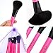 ACEVIVI Popular 7 pcs Lovely Pink Portable Mini Tin Box Cosmetic Brushes Set Travel Makeup Brushes