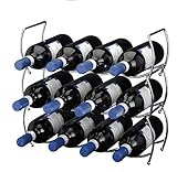 flaschen aufbewahrung kühlschrank Stahl. Viscio Trading 171532 Flaschenregal verchromt, Stapelbar, aus Stahl, Farbe Silber, 13 x 40 x 40 cm