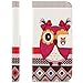 Produktbild Saxonia Tasche Samsung Galaxy A3 (2016) Hülle Flip Case Schutzhülle Handytasche mit Kartenfach Motiv Rote Eule (Owl)