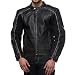 Bareskin Black Color Genuine Leather Biker Jacket With Protective Gear On Shoulder And Elbow For Men RS.9999.00
