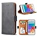 Produktbild Bozon Xiaomi Mi A1/ 5X Hülle, Leder Tasche Handyhülle für Xiaomi Mi A1 (5X) Flip Wallet Schutzhülle mit Ständer und Kartenfächer/Magnetverschluss (Dunkel-Grau)