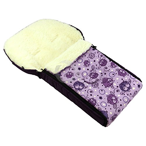 NATURAL Sheep WOOL Footmuff Cosytoe fits BUGABOO Pushchairs Prams (p100)