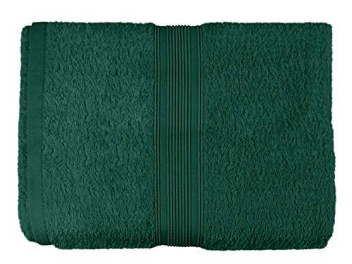 Packs zum Sparpreis – solide Frottiertücher – erhältlich in 18 modernen Farben und 8 verschiedenen Größen, 2er Pack Duschtücher (70 x 140 cm), dunkelgrün - 5