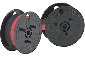 CASIO Farbbandfabrik ruban encreur noir/rouge pour für ibico 1232 comme doppelspule pour 1232 gr.51–marque : farbbandfabrik.