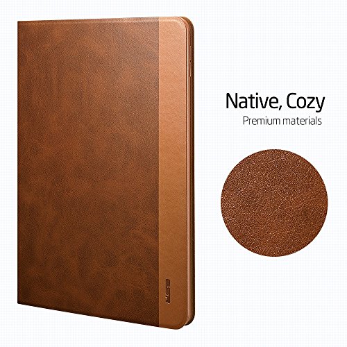 iPad Air 2 Hülle, ESR® Auto aufwachen / Schlaf Funktion Case und Einstellbarem Blickwinkel Funktion Schutzhülle für iPad Air 2/iPad 6 (Braun Brigade) - 6