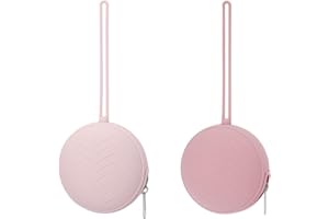 METALNUTS 2 pochettes à tétines en silicone sans BPA - Boîte de rangement étanche pour sucettes bébé