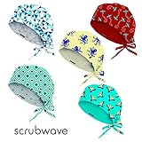 Scrubwave Medical Hats - Pack of 5 hats (Sunny days)