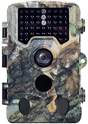Longsonk Hunting Camera,Game Trail Camera 16MP 1080P HD Low Glow 46Pcs 940nm Infrared Night Vision LEDs, 2.4" LCD Display IP66 Waterproof, Up to 65FT/20m For Wildlife Monitoring/Animals Hunting