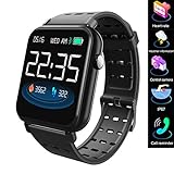 ● Pulsera deportiva multifunción: frecuencia cardíaca / presión arterial / control de oxígeno en la sangre, calorías, podómetro, cronómetro, música, presión del tiempo, foto, supervisión del sueño, impermeable, recordatorio de llamadas, pantalla de información, etc.