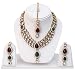 Shining Diva Multicolor Kundan Necklace With Earrings Set For Women RS.549.00
