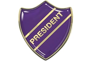 Capricornone President Purple School Shield Badge