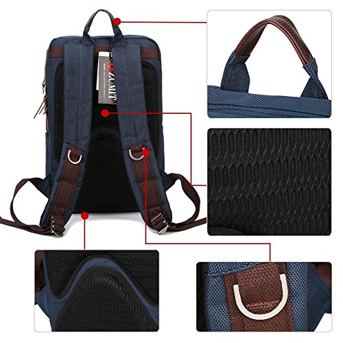 Zumit Anti Diebstahl Business Laptop Rucksack Wasserdicht Computer Notebook Tasche 14 zoll Stylisch Gepolstert Daypacks Damen Herren f  r Arbeit Schul
