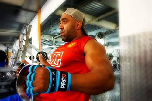 Blue - Cross Training Gloves with Wrist Support for Fitness, WOD, Weightlifting, Gym Workout &amp; Powerlifting - Silicone Padding to avoid Calluses - Suits both Men &amp; Women, Strong Grip