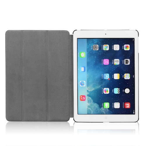 Invero® Premium Leder Smart Cover Case Schutzhülle Etui Tasche für Apple Ipad Air / Ipad 5 5th Gen mit Rückenschutz und Unterstützt Sleep / Wake Funktion umfasst Displayschutzfolie & Stylus (Grün / Green) - 8