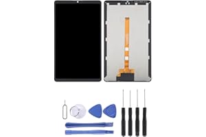 Visiodirect® Ecran Complet : vitre Tactile + ecran LCD sur Chassis Compatible avec Samsung Galaxy Tab A9 8.7" SM-X110 SM-X115 Noir + kit Outils