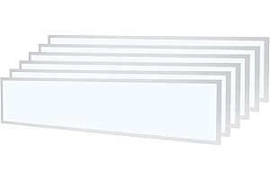 Ledvion - 6X Panneau LED, 120x30, 36W, 6000K, UGR <22, 100lm/W, Luminaire encastré inclus, Garantie 3 ans