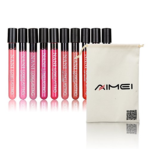 Neverland Beauty 10 Farben wasserdicht langlebig Matte Liquid Lipstick Schönheit Lippe Gloss, Sexy Wasserdichte Long Lasting Moisturizing Lippenstift Lip Gloss/ Fashionable Colors Long Lasting Lipsticks Set - 3
