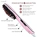 Hair straightener straightening brush-AsaVea (Pink)
