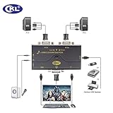 Plug-and-Play mit 2 Original-KVM-Kabeln, kein Treiber und externes Netzteil erforderlich;