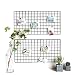 Produktbild Cusfull 2 Stück Metall Wand Gitter Deko zum Aufhängen Fotowand Memo Board Moodboard Organizer, 60 x 45 cm Schwarz