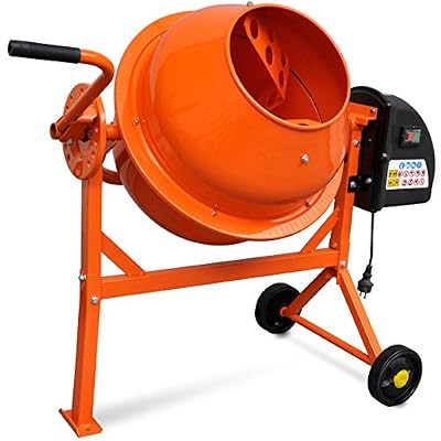 vidaXL 141200 Bétonnière électrique 63 L 220 W Acier Orange