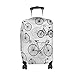 Produktbild COOSUN Fahrrad-Muster-Druck-Reise-Gepäck-Schutzabdeckungen Waschbar Spandex Gepäck Koffer Cover - Passend für 18-32 Zoll L 26-28 in Mehrfarben